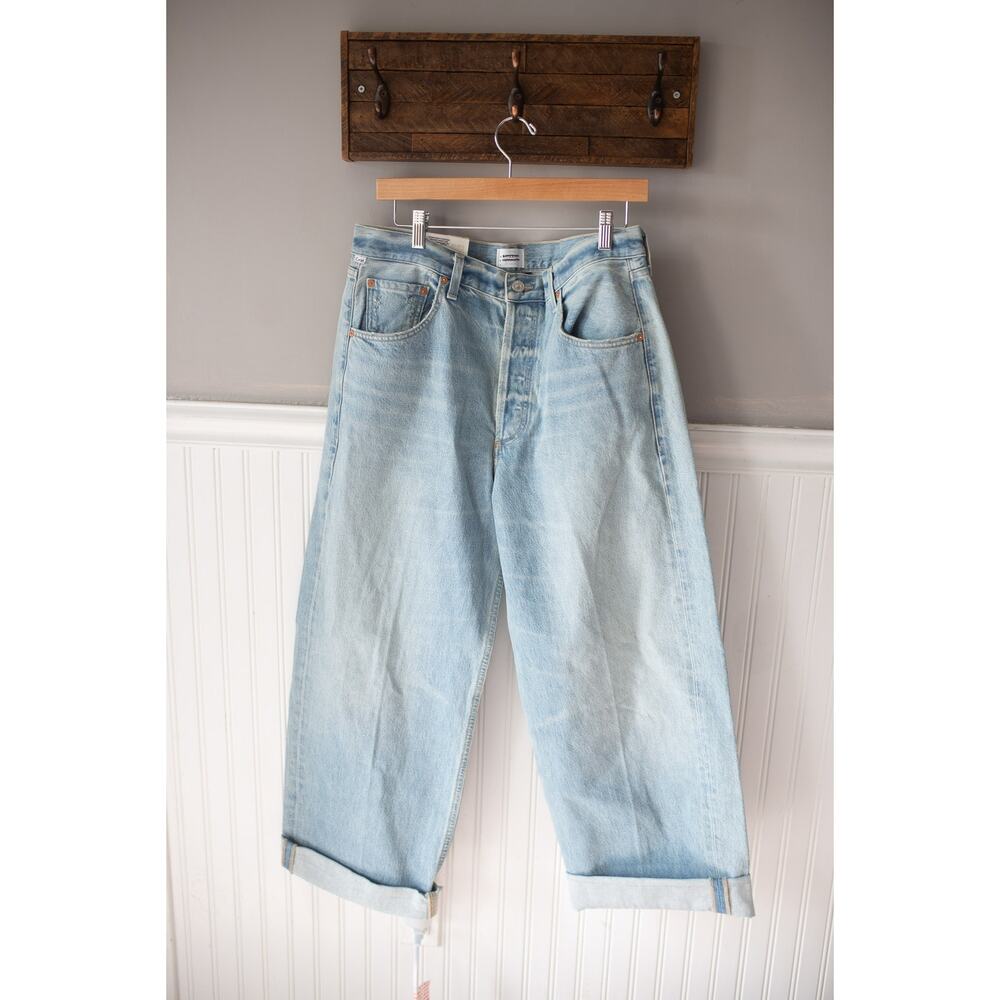 Citizens of Humanity Ayla Baggy Cuffed Crop Jeans 31 NWT - Picture 2 of 4